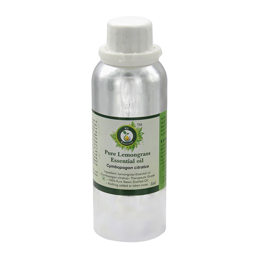 Pure Lemongrass Essential Oil 300ml - 100% Natural Therapeutic Grade for Aromatherapy, Massage & Skin Care - Cymbopogon Citratus Oil for Diffusers, DIY Beauty & Stress Relief