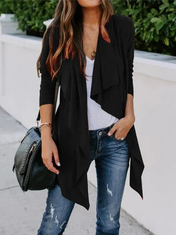 Women's Lightweight Solid Color Windbreaker Cardigan Sweater - Perfect for Outdoor Hiking, Travel & Casual Wear