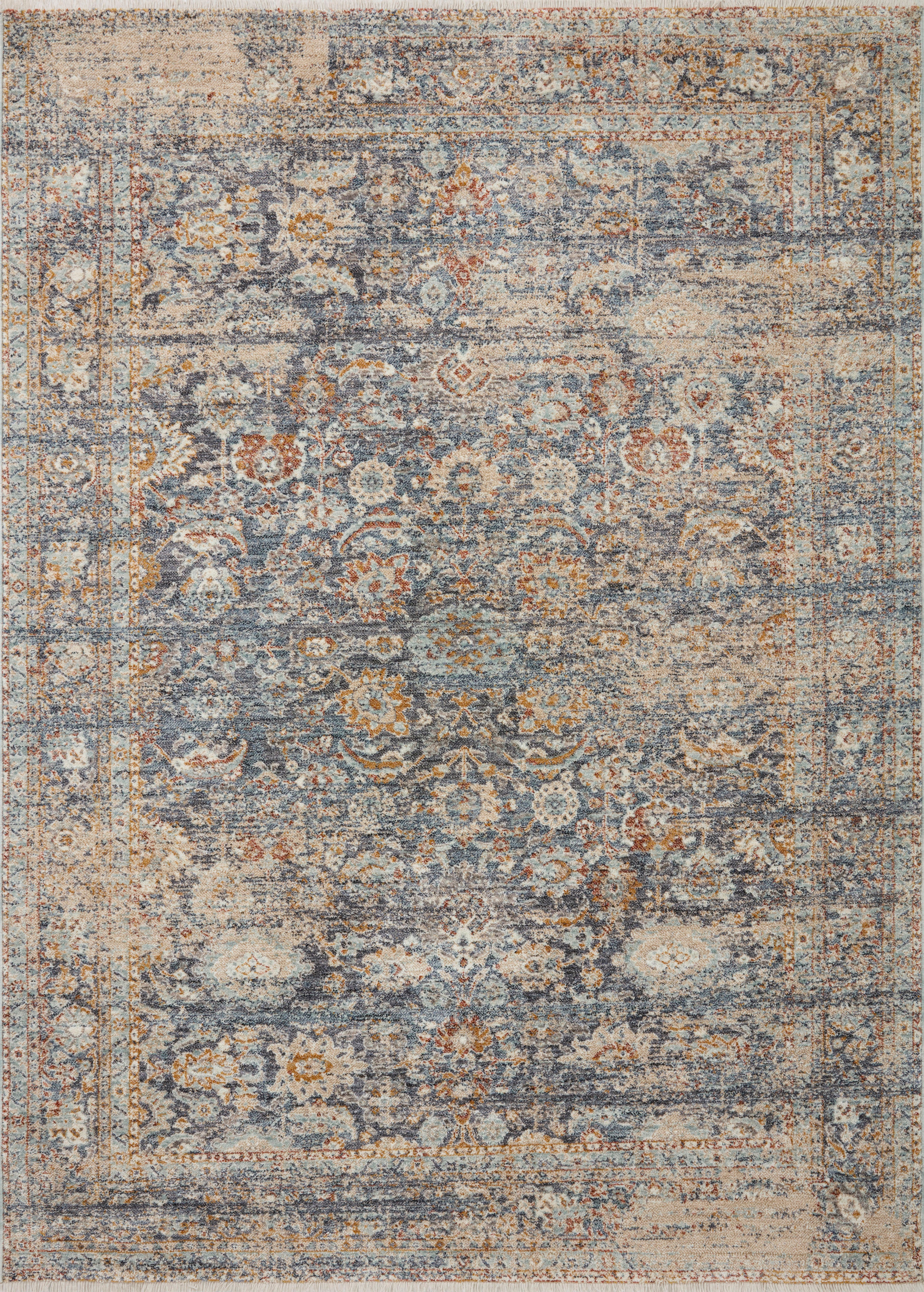 Blake Navy & Multi Color Area Rug - Soft & Durable for Living Room, Bedroom, or Office Decor | Stylish Home Accent