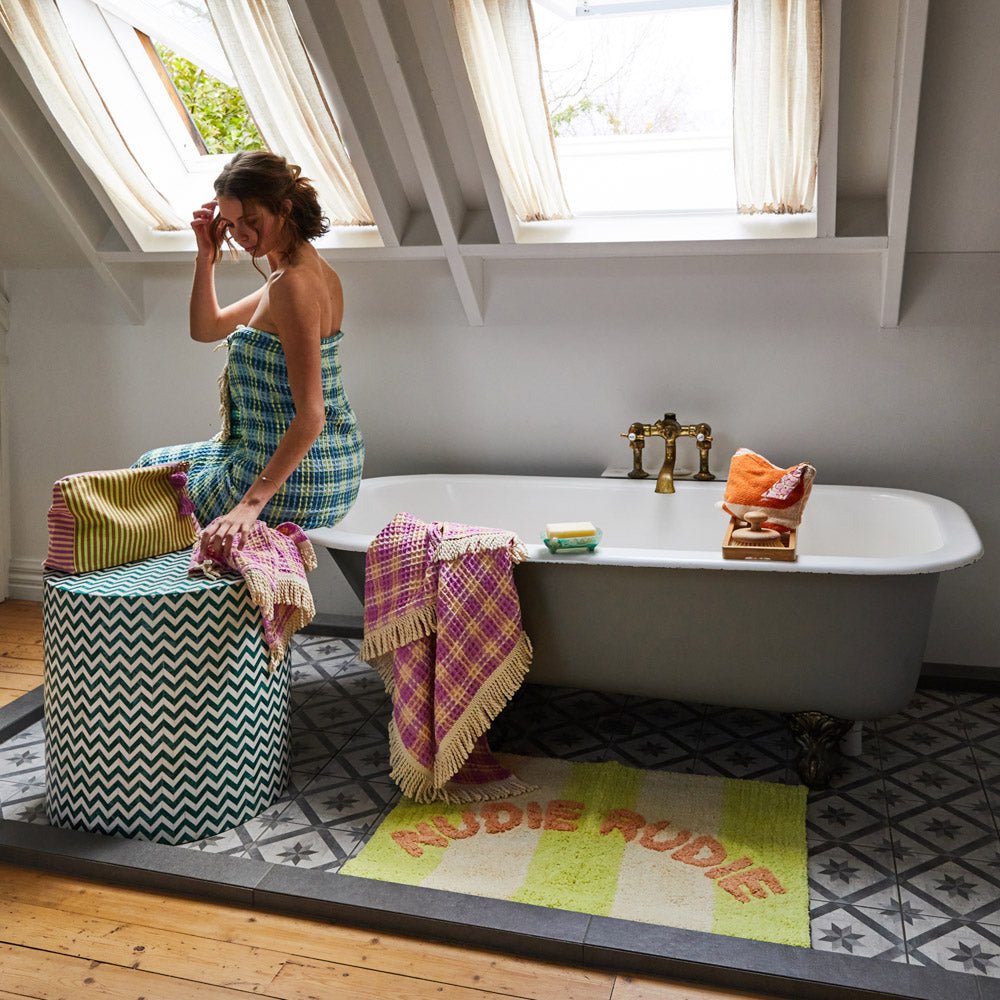 Premium Non-Slip Didcot Nudie Bath Mat - Super Absorbent & Quick Dry Splice Design for Bathroom, Shower & Spa - Soft Microfiber for Ultimate Comfort & Safety