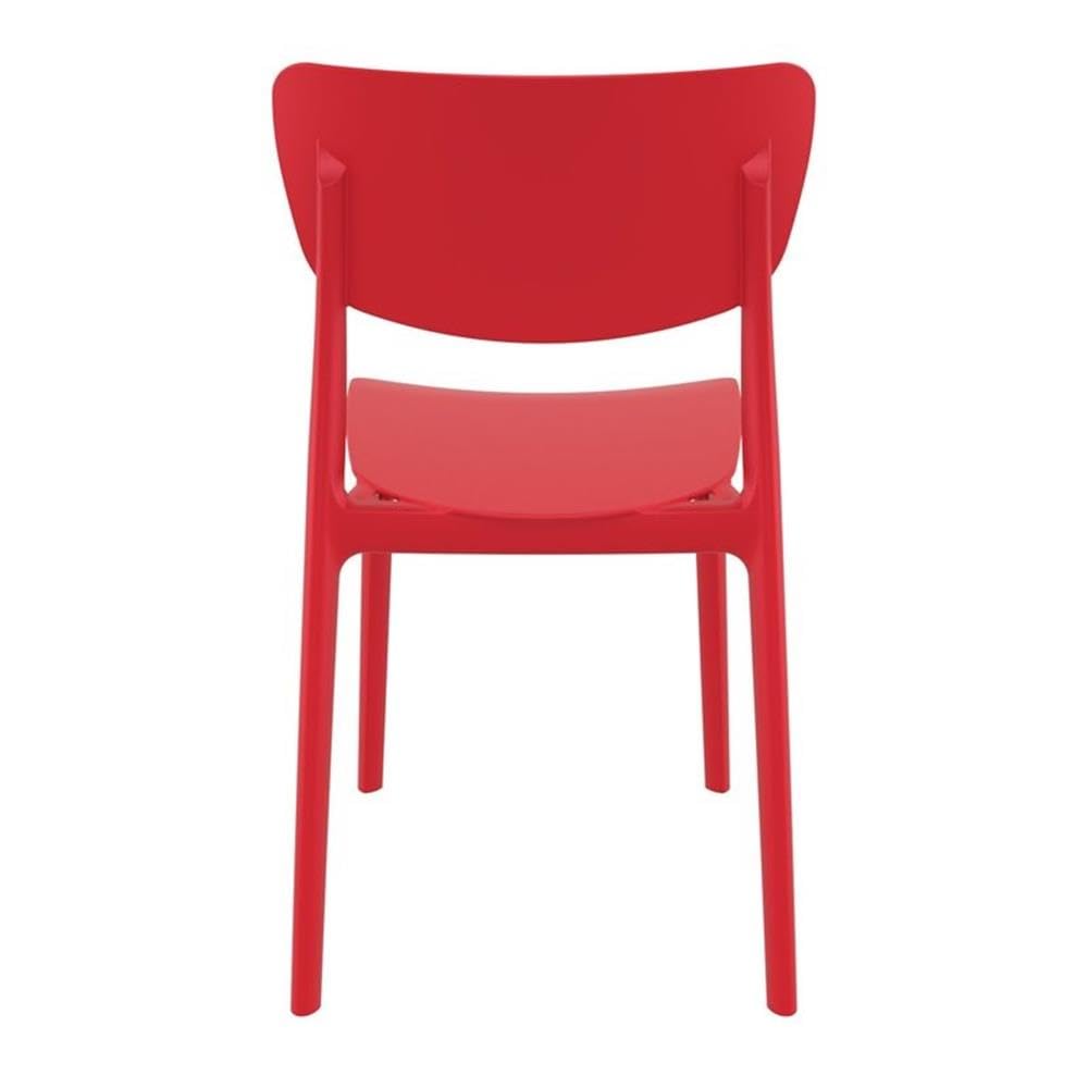 Premium Red Outdoor Dining Chairs Set of 2 - Weather-Resistant Patio Furniture for Garden, Poolside & Backyard Relaxation