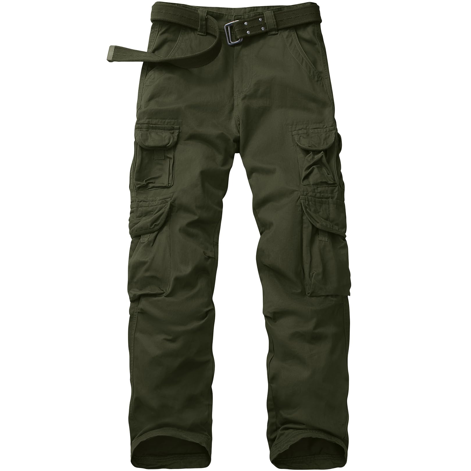 Men's Cargo Pants - Cotton Ripstop Hiking & Work Pants with Multiple Pockets | Comfortable Outdoor & Casual Wear for Hiking, Camping, Work & Everyday Use
