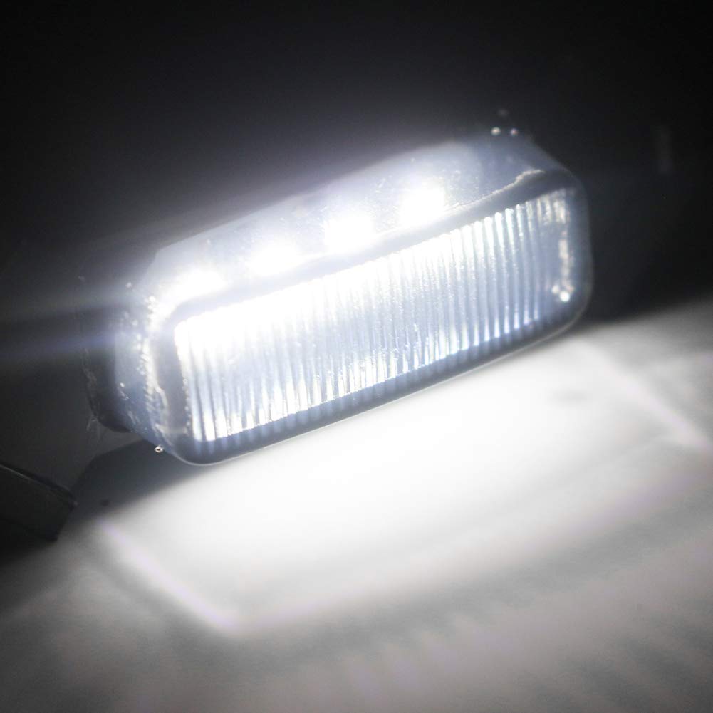4Pcs Smoked Lens LED Grill Lights Kit for 2016-2019 Toyota Tacoma TRD PRO - White DRL Fog Lights, Off-Road Accessories for Night Driving & Custom Truck Styling