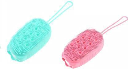 Quick Foaming Bubble Bath Brush - Soft Silicone Body Scrubber & Massager for Deep Cleansing - Pack of 2 (Perfect for Relaxing Spa Nights & Sensitive Skin Care)