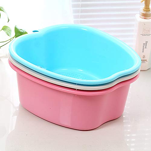 Large Foot Soak Tub with Massage Acupoints - Spa Pedicure Bath Basin for Relaxation, Toenail Care & Ankle Therapy (Pink) - Perfect for Home Spa, Post-Workout Recovery & Self-Care Routines