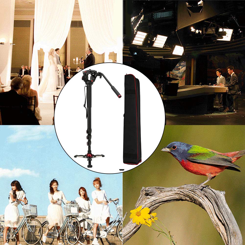 **MilBoo MTT705II Aluminum Alloy DSLR Camera Monopod with Hydraulic Ballhead – Portable & Lightweight Tripod for Photography, Vlogging, Travel & Outdoor Shooting**