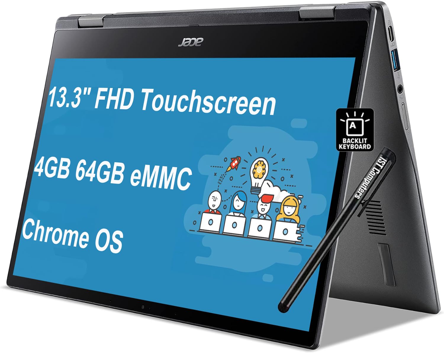 Acer Chromebook Spin 513 2-in-1 Laptop - 13.3
