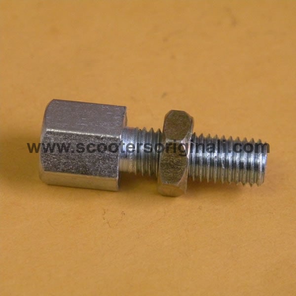 Vespa Rear Brake Adjuster Screw with Nut - High-Quality Brake System Replacement Part for Scooter Maintenance & Repair | Perfect for Vespa LX, Primavera, Sprint Models | DIY Motorcycle & Scooter Brake Adjustment Tool