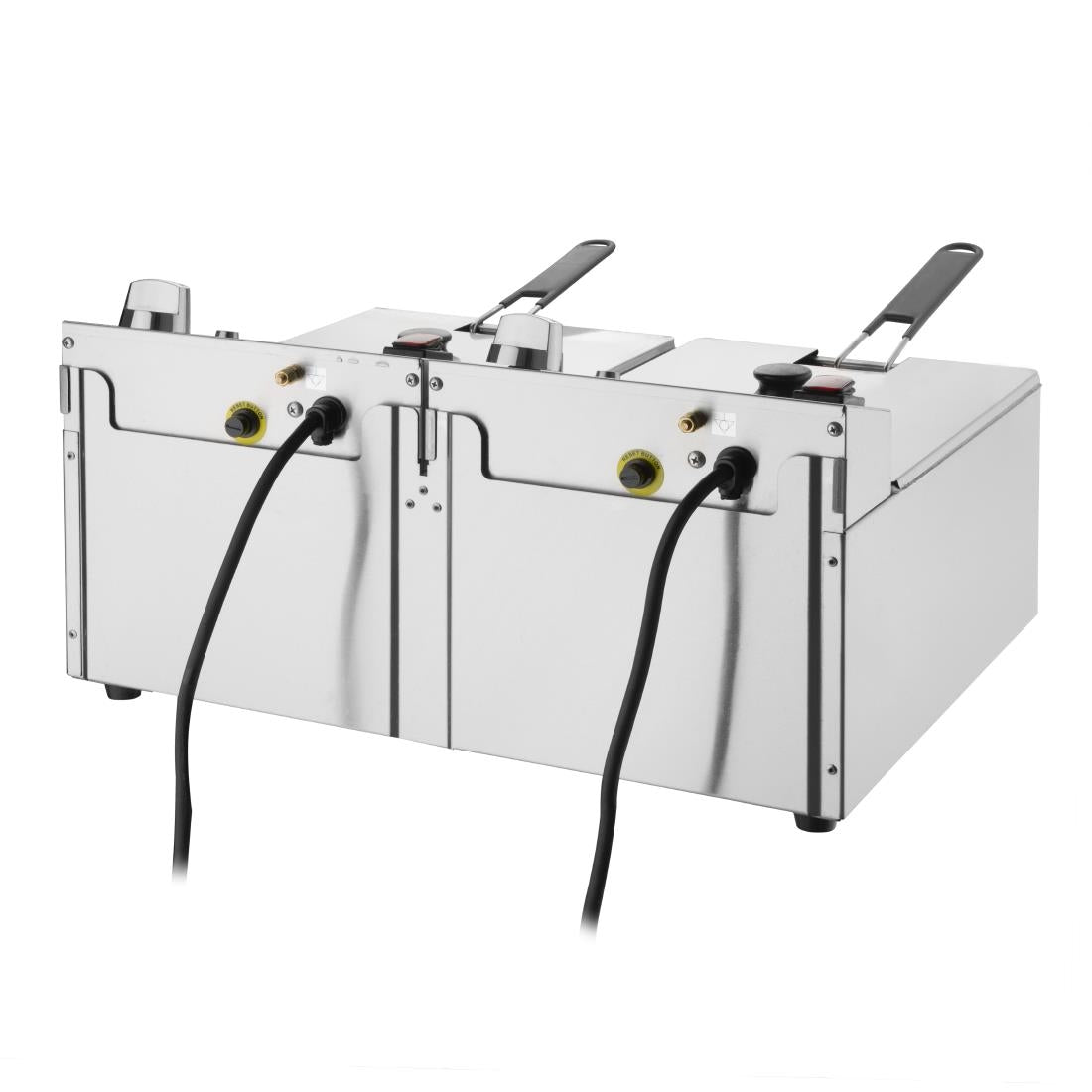 Apuro 5L Double Electric Deep Fryer - Commercial & Home Use for Chicken, Fish, French Fries - Fast & Safe Oil Frying Appliance for Restaurants, Parties, Family Cooking