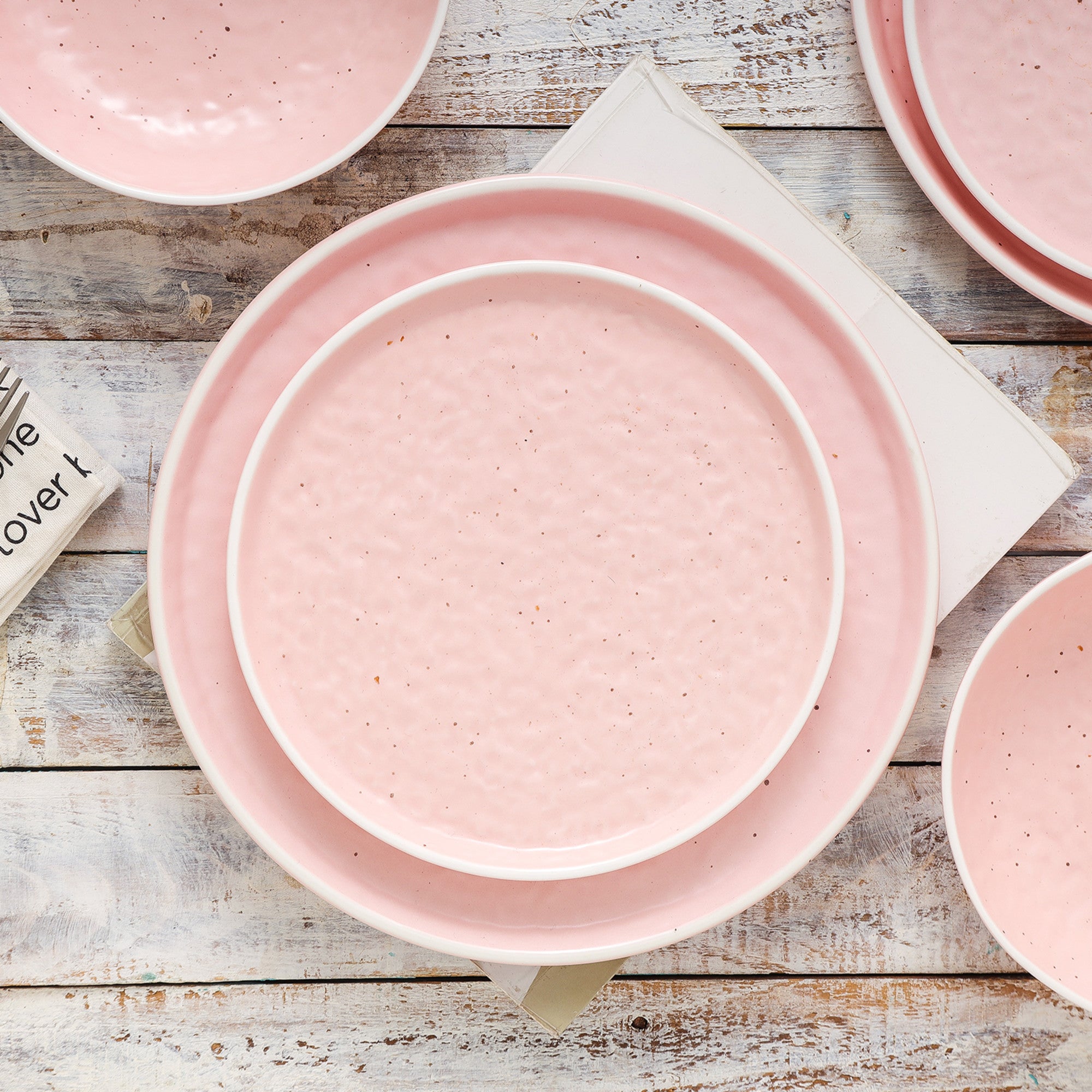 Elena Stoneware Salad Plate - Elegant Pink Ceramic Dinnerware for Restaurants, Cafes & Home Dining | Perfect for Salads, Appetizers & Desserts