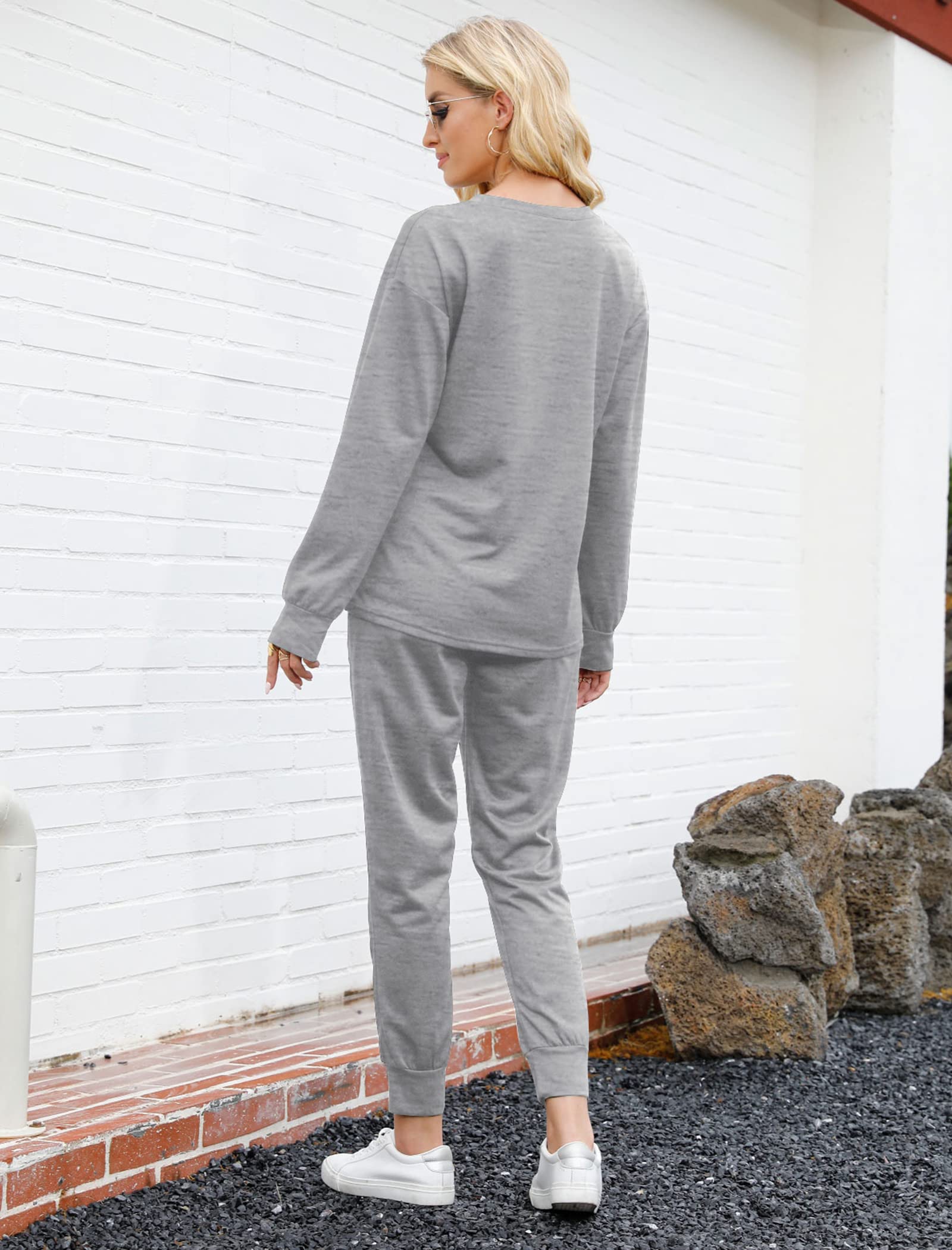 Bofell Women's 2-Piece Lounge Set - Trendy Travel Outfits & Comfy Sweatsuits, Soft Pajama Set for Home, Vacation & Airplane Travel | 2024 Fashion Casual Wear