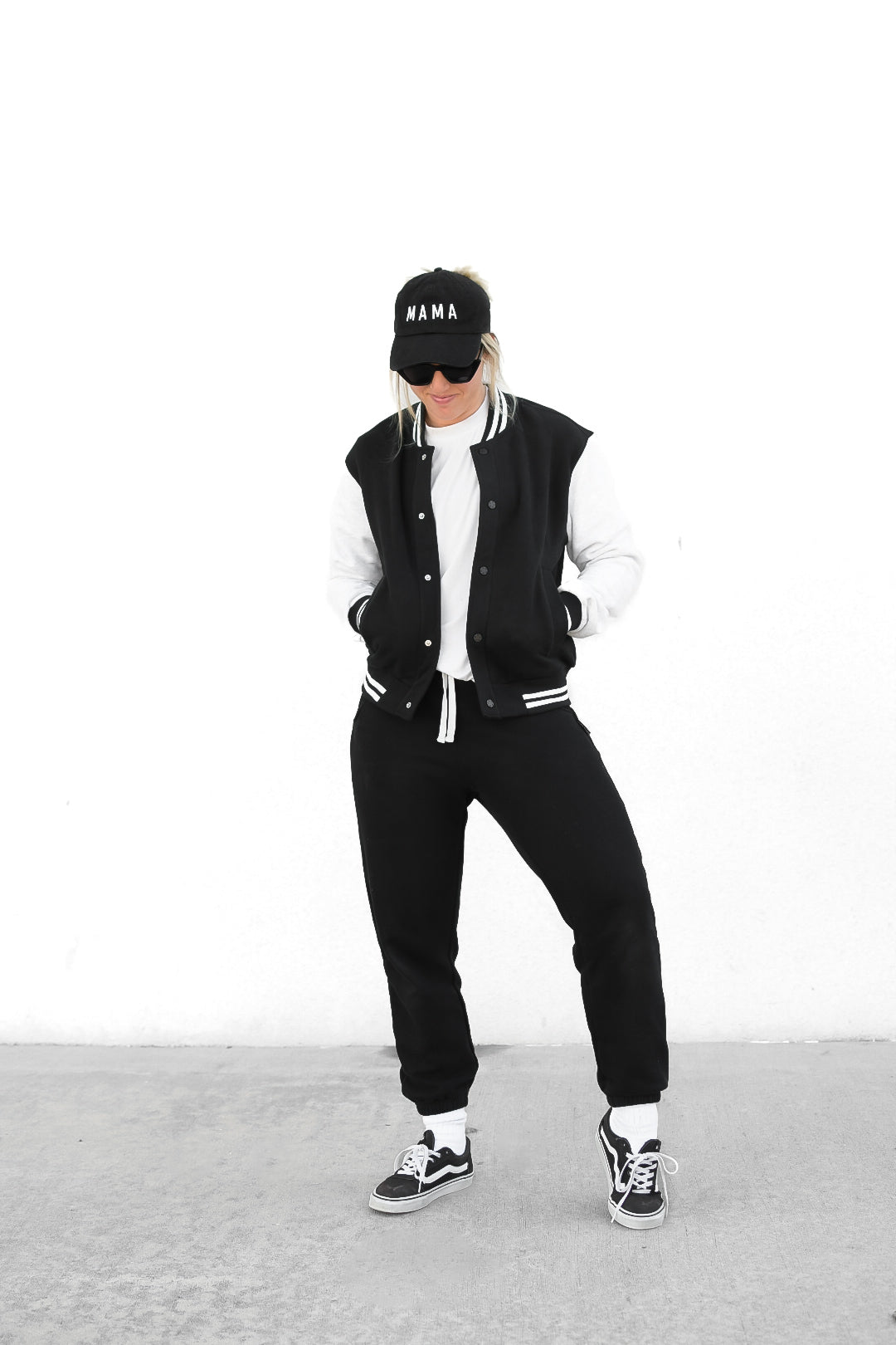 Stylish Black Adult Varsity Jacket for Men & Women - Perfect for Casual Wear, Sports Events & Street Fashion