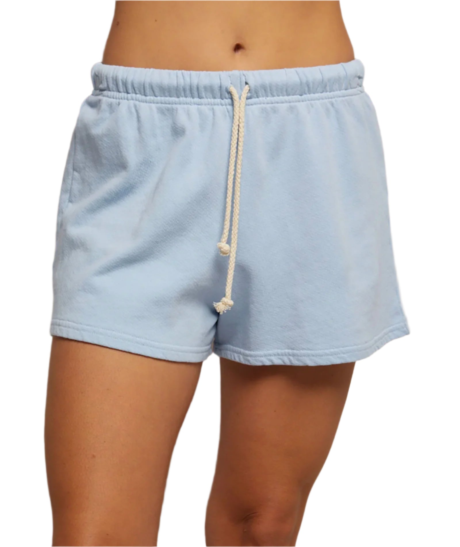 Layla French Terry Sweat Shorts for Women - Soft & Comfortable White Tee Shorts | Perfect for Yoga, Lounge & Casual Wear