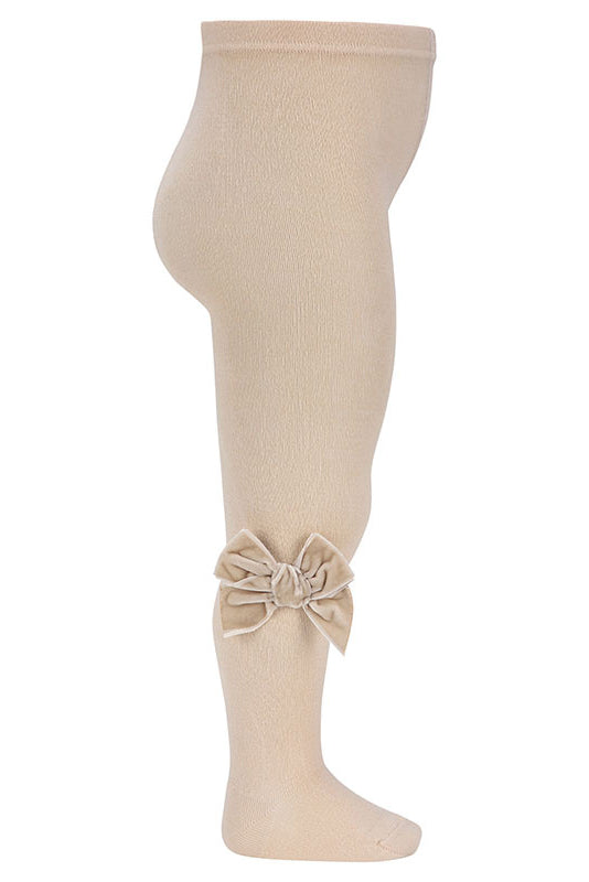 Luxury Linen Velvet Bow Tights for Women - Soft & Stretchy Knee-High Socks - Perfect for Weddings, Parties & Special Occasions