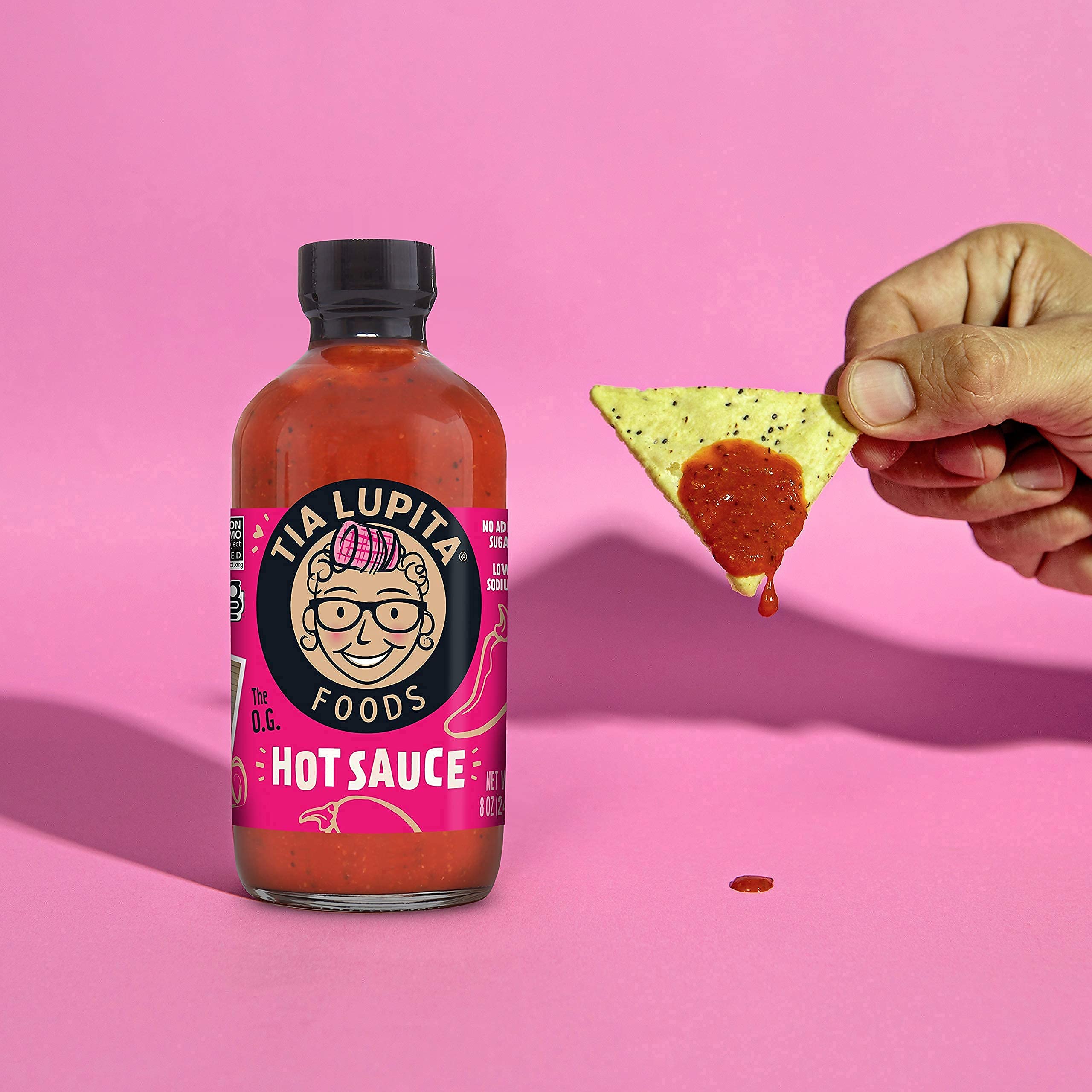 Tia Lupita Hot Sauce Variety Pack - 2 Bottles (8 oz Each) of Flavorful Heat - Original & Habanero | Gluten Free, Non-GMO, Keto Friendly, Low Sodium, Sugar Free, No Carbs | Perfect for Tacos, Wings, Eggs & Healthy Cooking