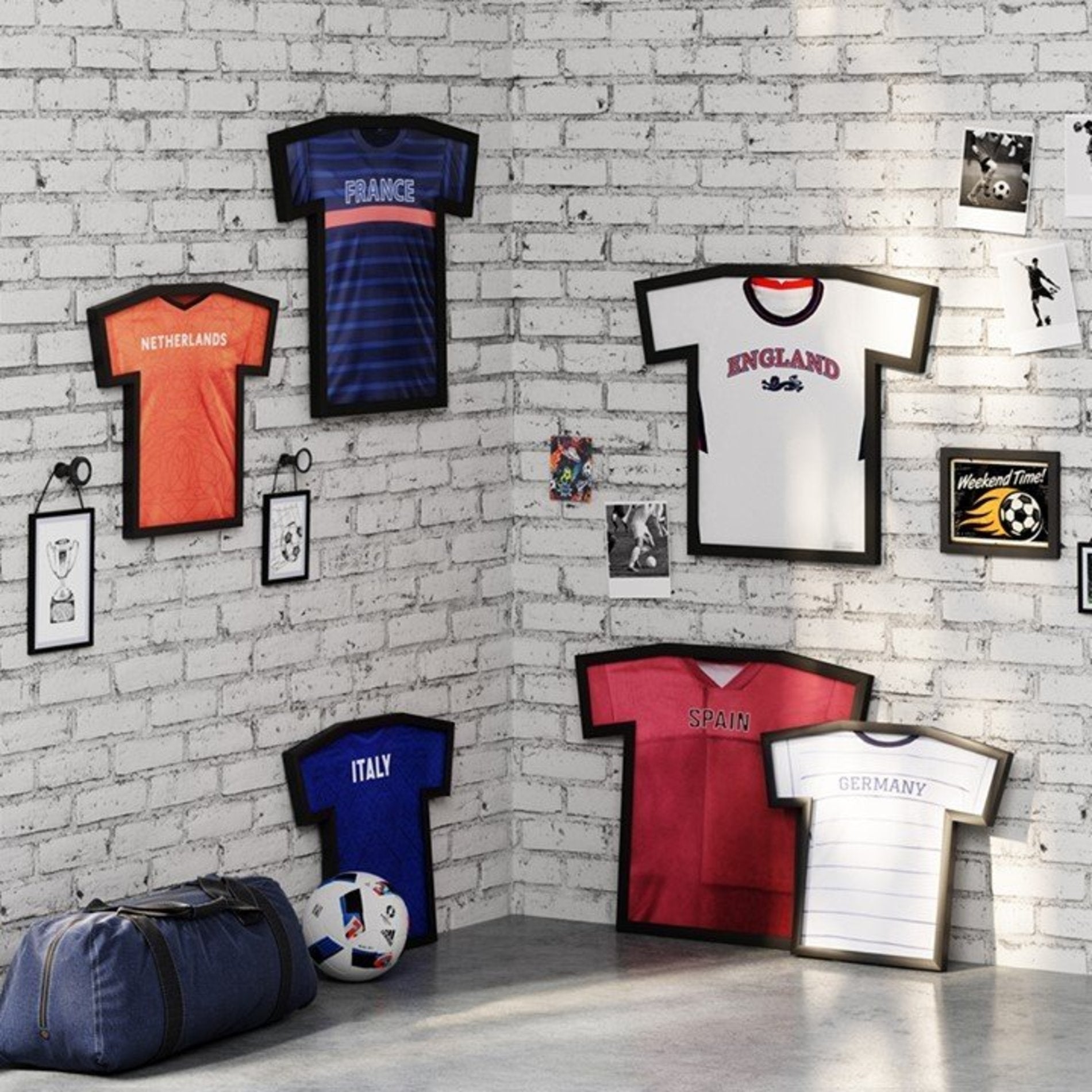 TFrame T-Shirt Display Frame - Premium Wall Mounted T-Shirt Shadow Box for Sports Jerseys, Concert Tees & Memorabilia - Perfect for Home Decor, Man Cave & Sports Fan Gifts