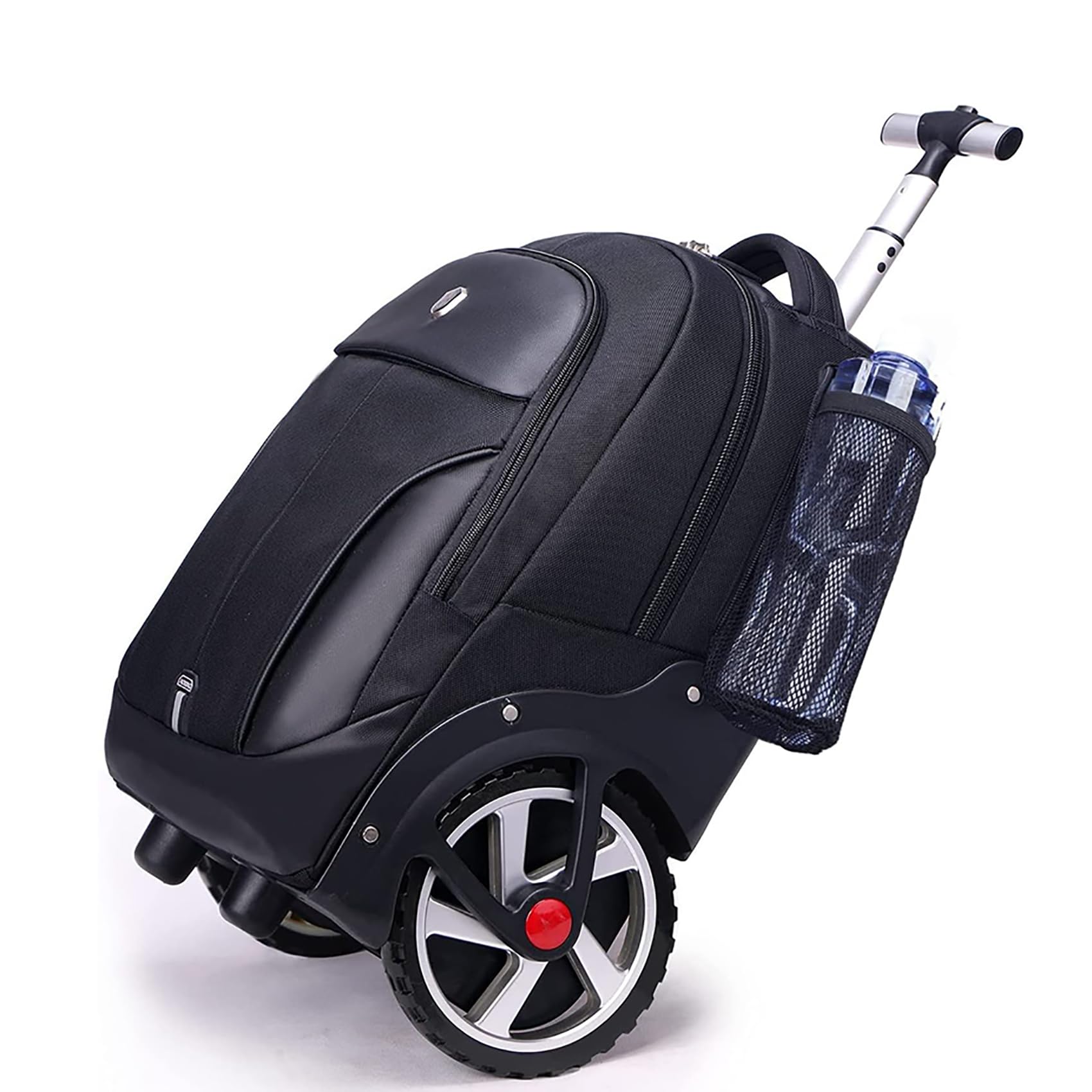 22 Inch Rolling Backpack - Waterproof Wheeled Laptop Backpack for Business Travel & Commuting | Carry-On Approved for Men & Women | Perfect for Airports, Office & College (Black)