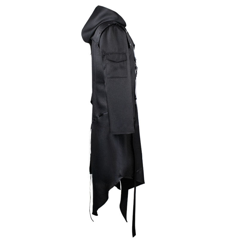 Halloween Costume Coat for Adults - Gothic Vampire Cloak with Hood - Perfect for Cosplay, Halloween Parties & Themed Events