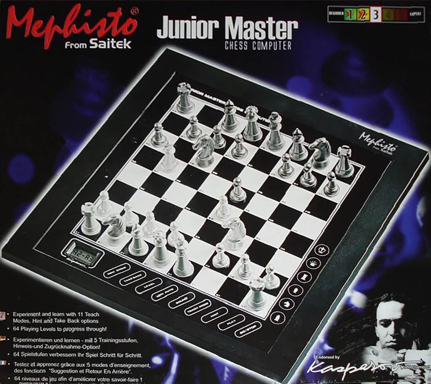 Junior Master Chess Computer - Electronic Chess Set for Kids & Beginners | Perfect for Learning, Practice & Family Game Night