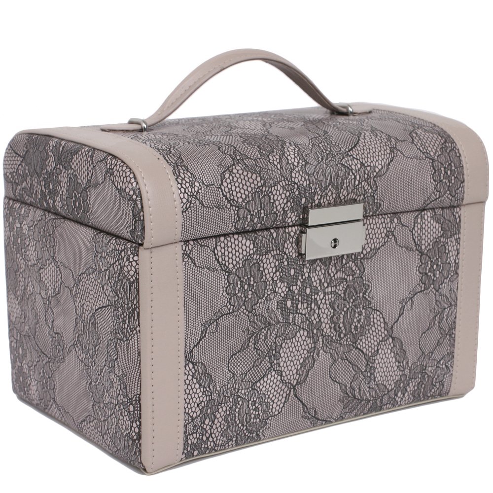 Bucasi Elegant Jewelry Box for Women - Premium Storage Organizer for Rings, Necklaces & Earrings - Perfect for Travel, Gifts & Home Decor