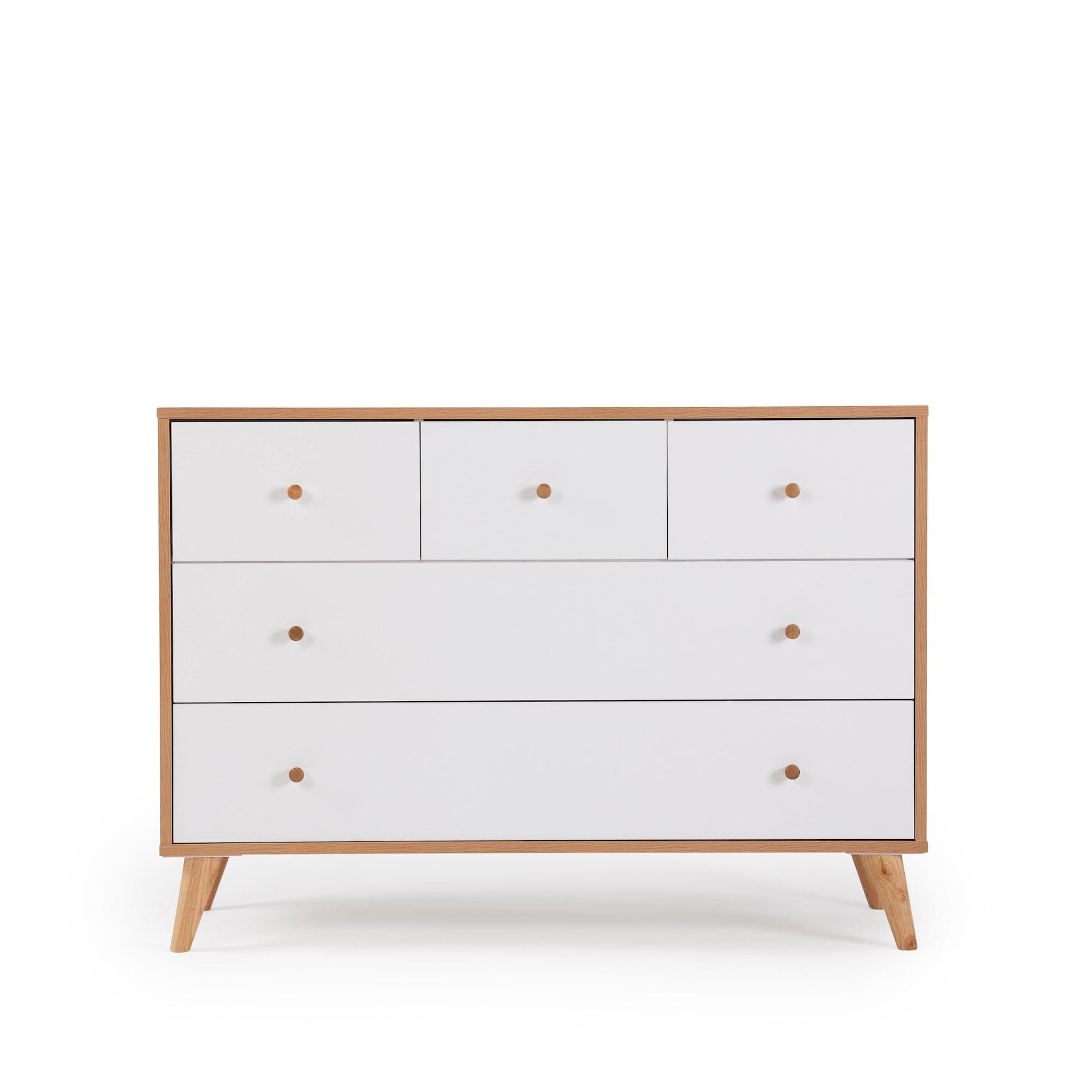 Dadada Austin 5-Drawer Dresser - Modern Wooden Chest of Drawers for Bedroom Storage & Organization | Perfect for Home, Office, or Dorm Room