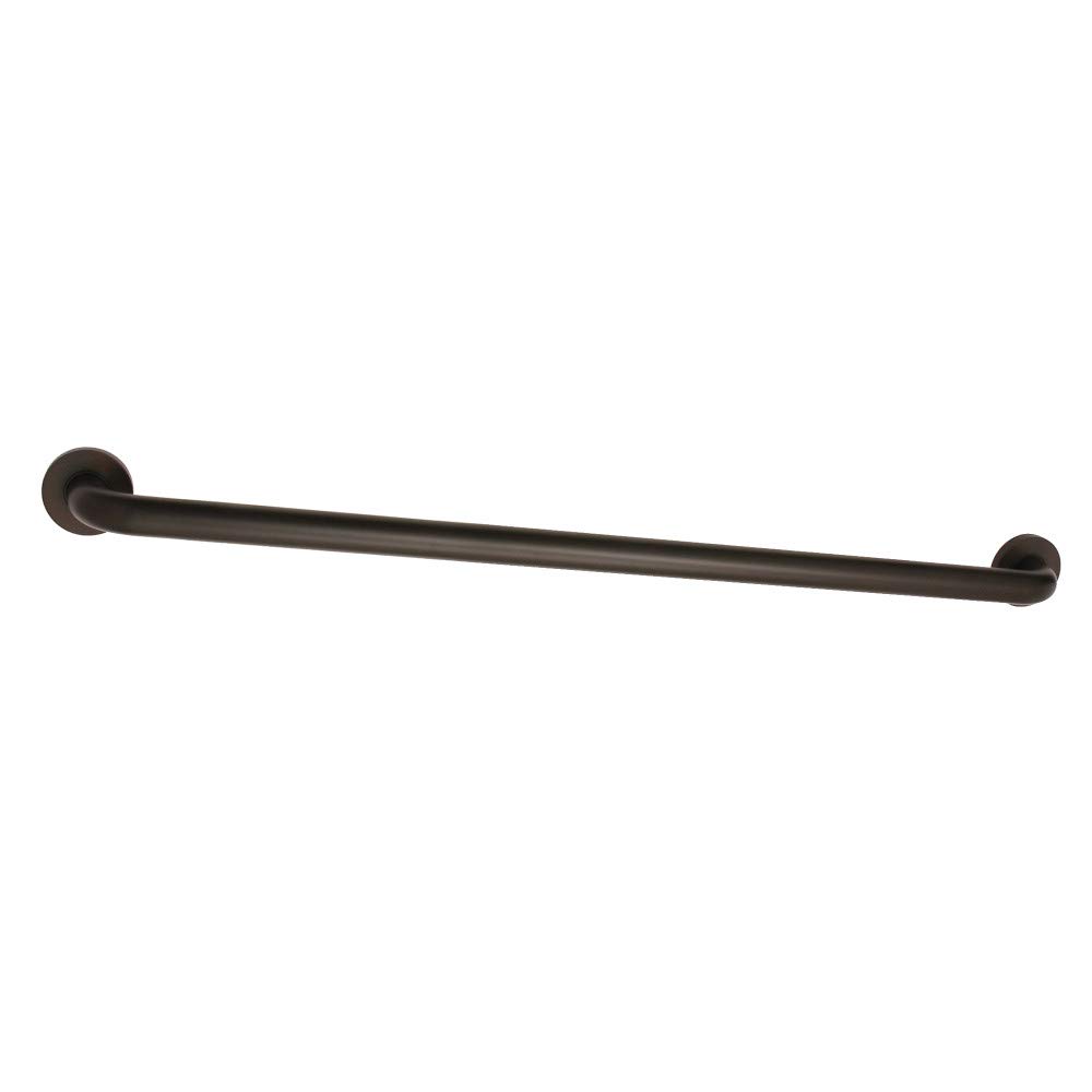 Kingston Brass DR514325 Meridian 32-Inch x 1-1/4-Inch O.D Grab Bar, Oil Rubbed Bronze Finish - Bathroom Safety Handle for Shower, Bathtub, and Toilet Accessibility