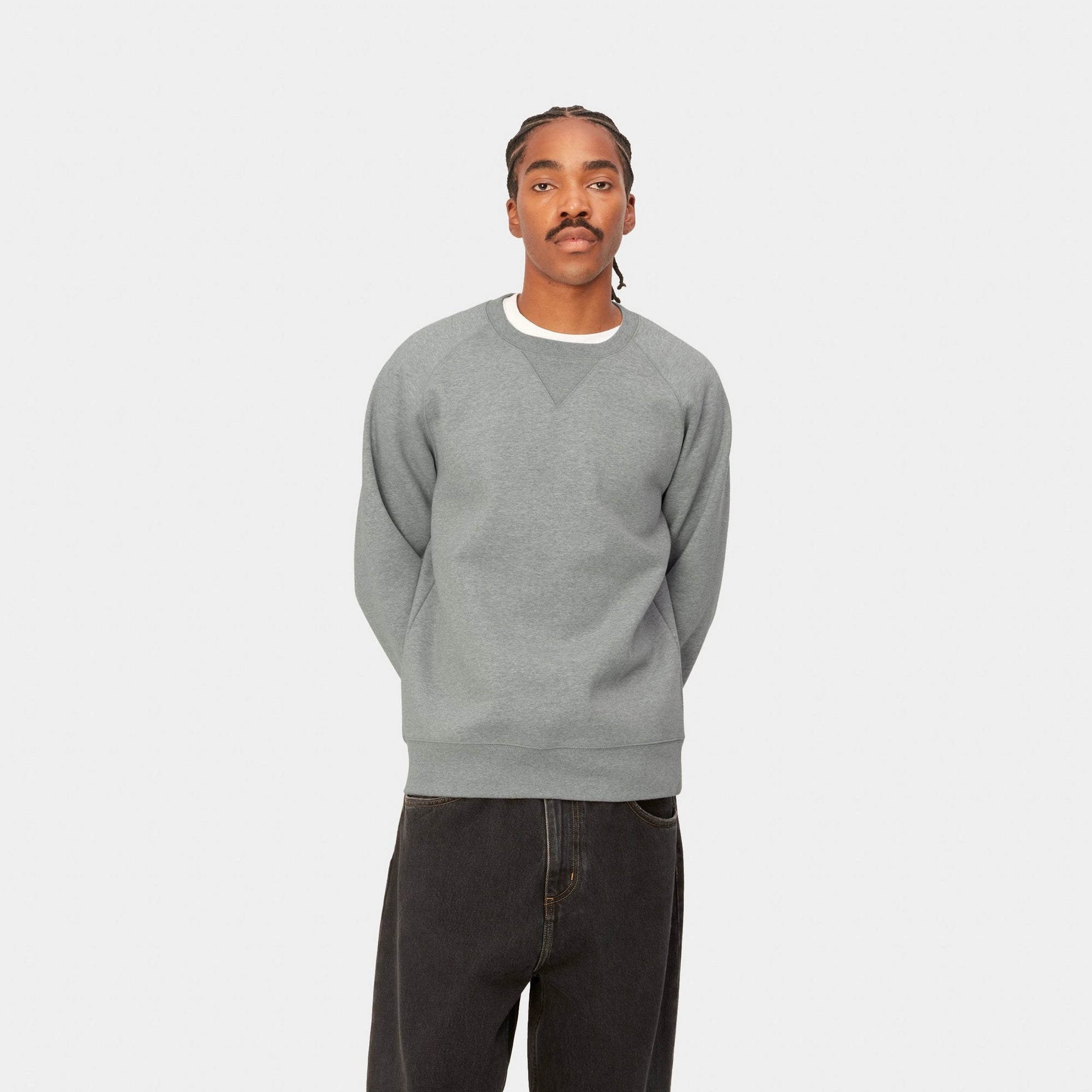 Chase Sweatshirt for Women & Men | Soft Grey Heather Pullover Hoodie | Cozy Casual Wear for Fall & Winter | Perfect for Lounge, Gym, and Outdoor Activities