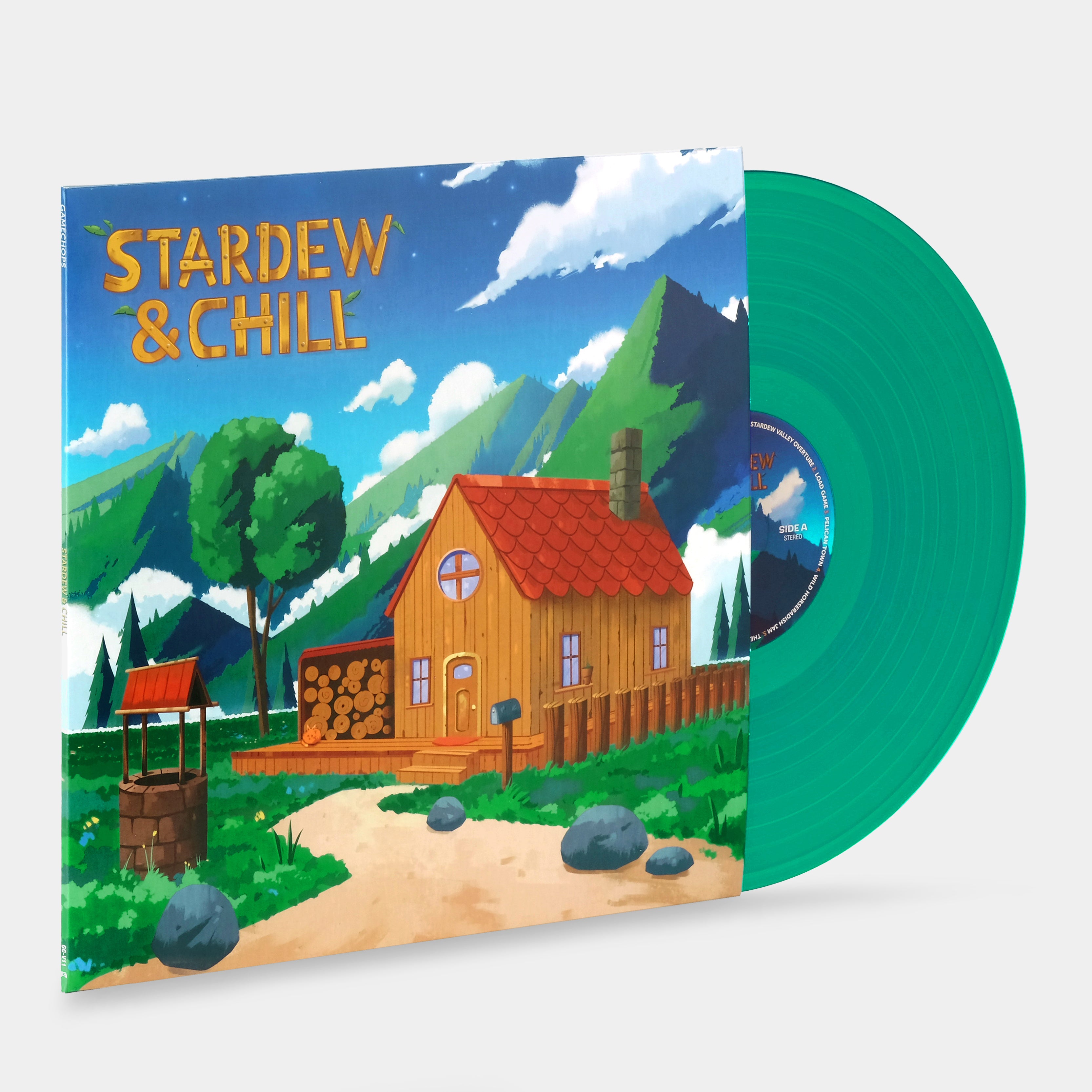 Stardew & Chill LP Green Vinyl Record - Coffee Date & DJ Cutman - Perfect for Relaxing Music, Gaming Sessions & Vinyl Collectors