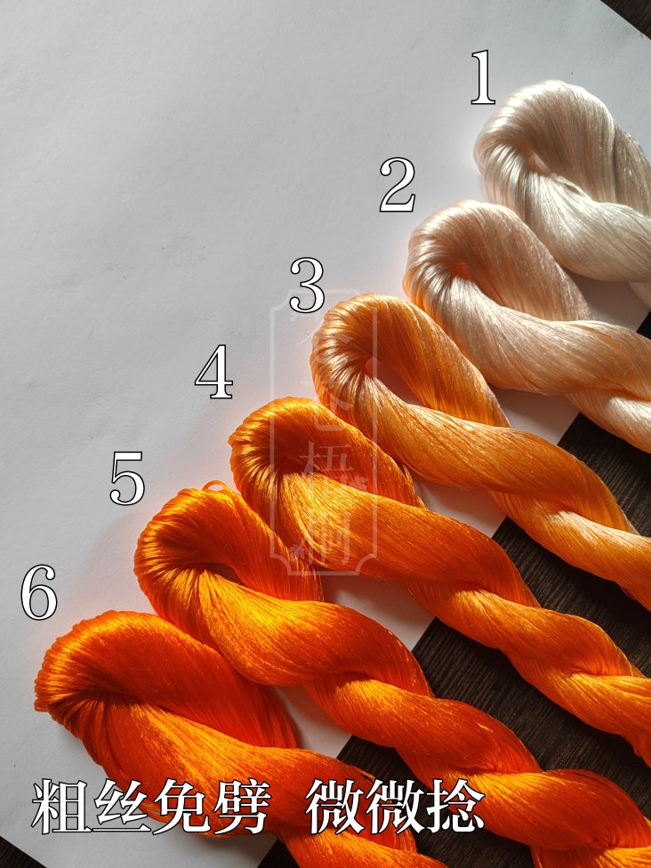 10g Suzhou Embroidery Thick Filament Slightly Twisted Mulberry Silk Thread (Natural Color) - Premium Hand Embroidery, Sewing & Crafting Supplies for DIY Projects, Quilting, and Traditional Chinese Silk Art