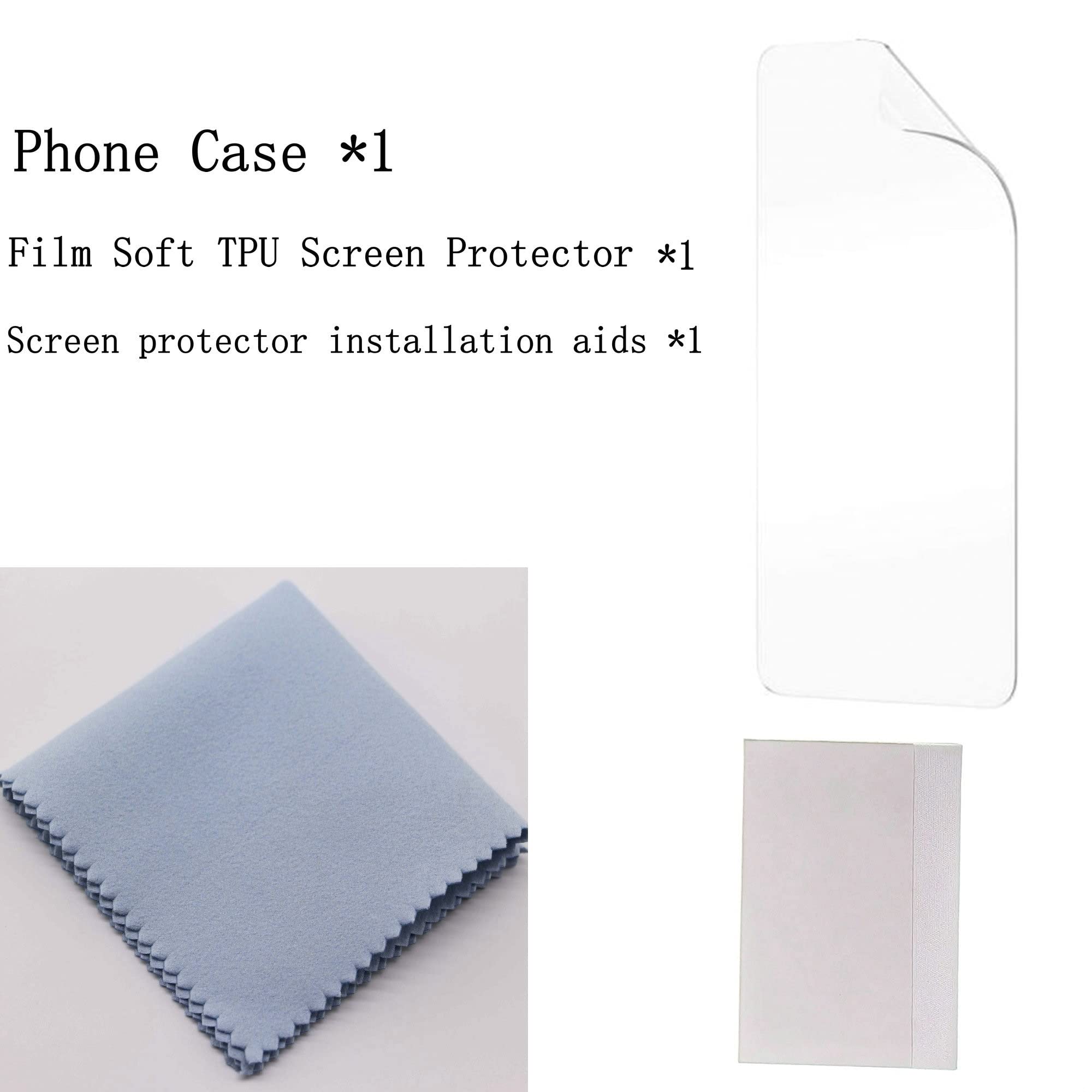 Premium Shockproof TPU Phone Case with Screen Protector for ZTE Blade A72 & V40 Vita - Slim Protective Cover for Everyday Use, Work & Travel
