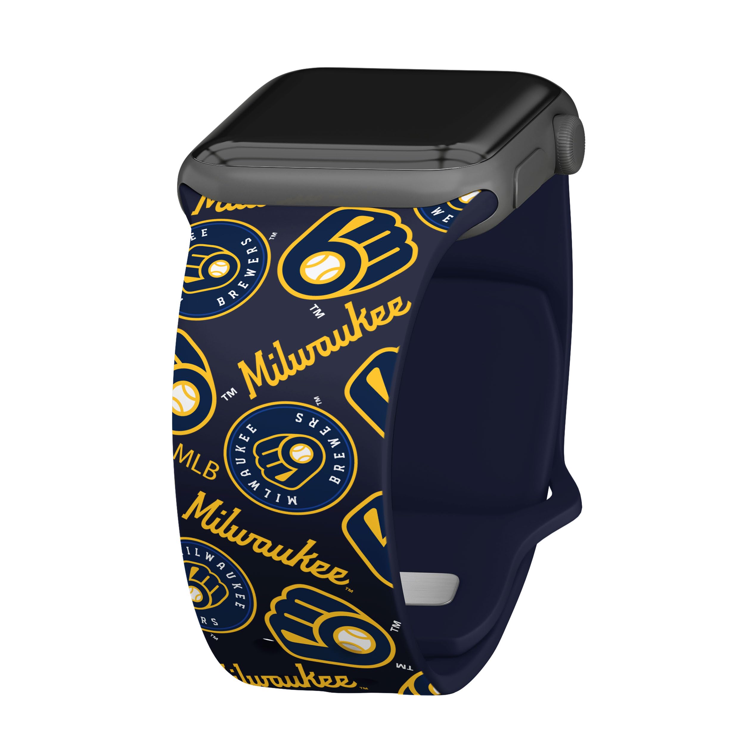 Milwaukee Brewers HD Game Time Watch Band for Apple Watch - Perfect for Baseball Fans & Sports Enthusiasts