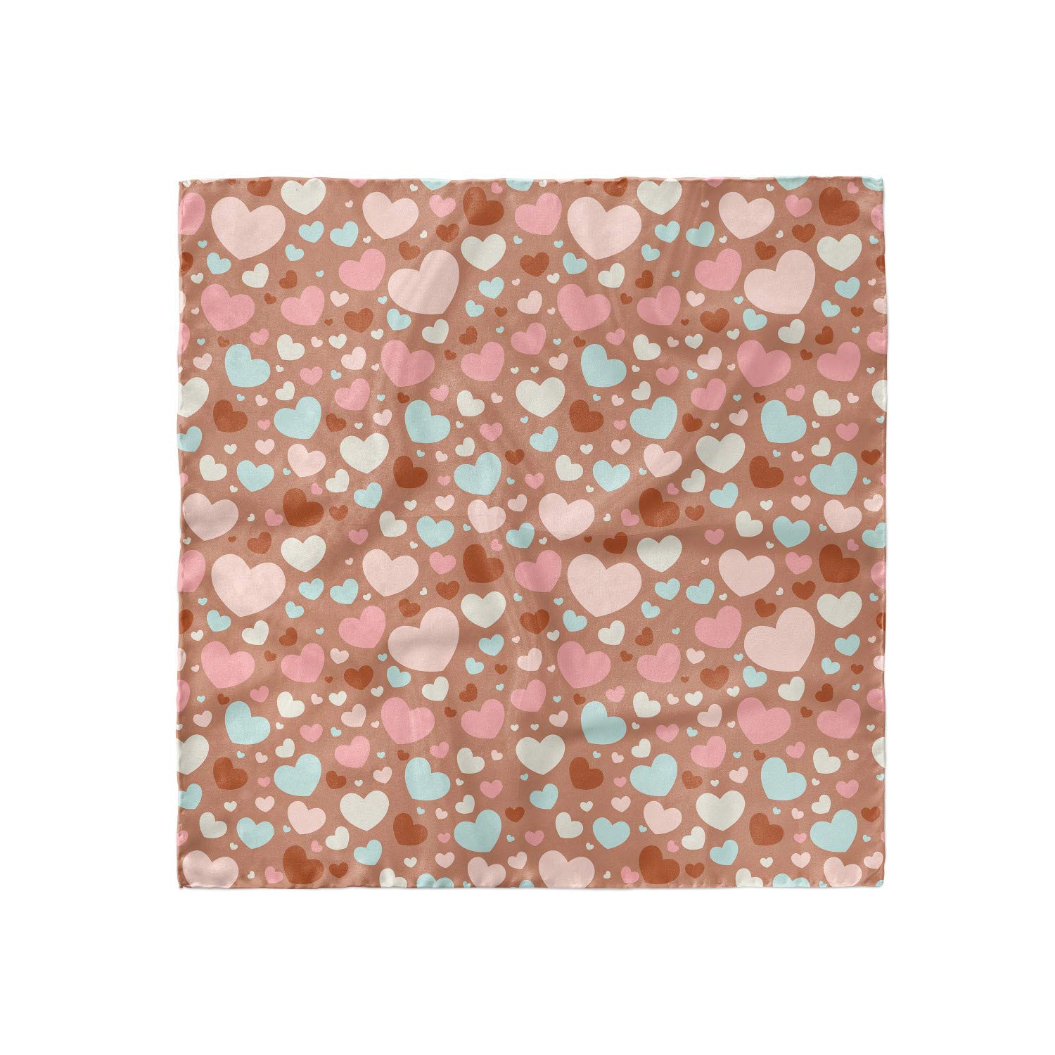 Ambesonne Colorful Head Scarf with Romantic Heart Print - Stylish Hair Wrap for Women - Perfect for Beach, Travel, and Everyday Fashion Accessory