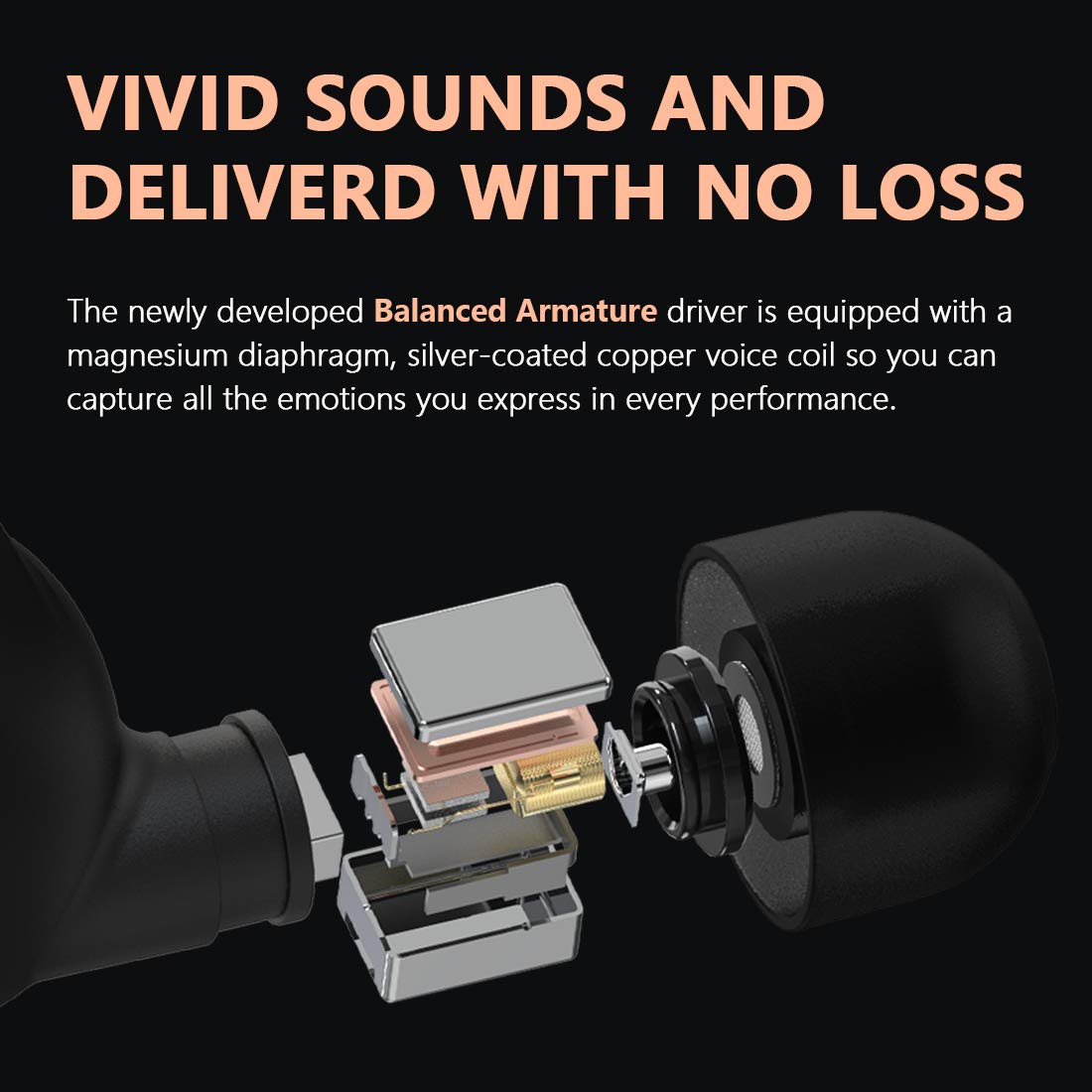 W5 Wireless Earbuds Bluetooth 5.0 Headphones with 4 Mics & CVC 8.0 Noise Cancellation, 56H Playtime, aptX HD & Balanced Armature for Hi-Fi Sound, USB-C Charging - Perfect for Home Office, Gym & Travel