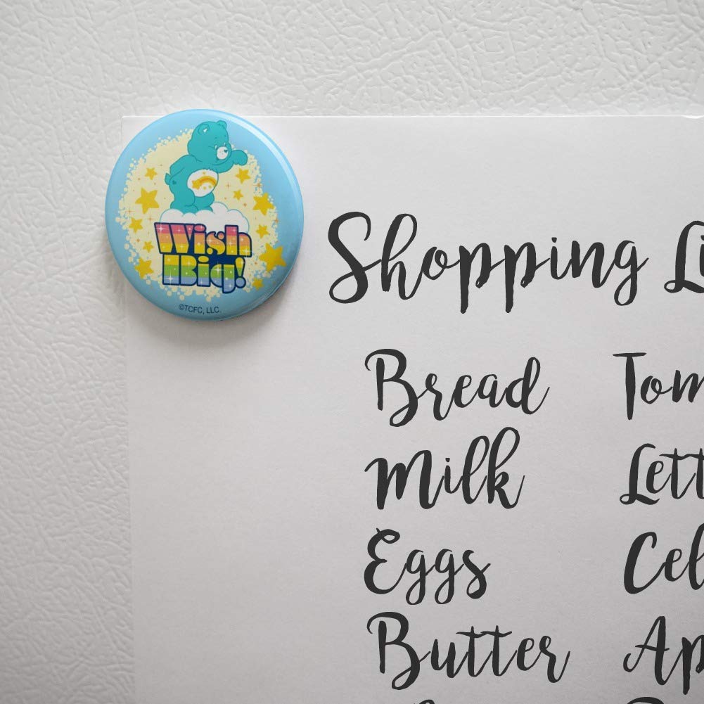 Care Bears Wish Big Kitchen Refrigerator Locker Button Magnet - Cute Cartoon Character Decorative Fridge Magnets for Home, Office & School Use