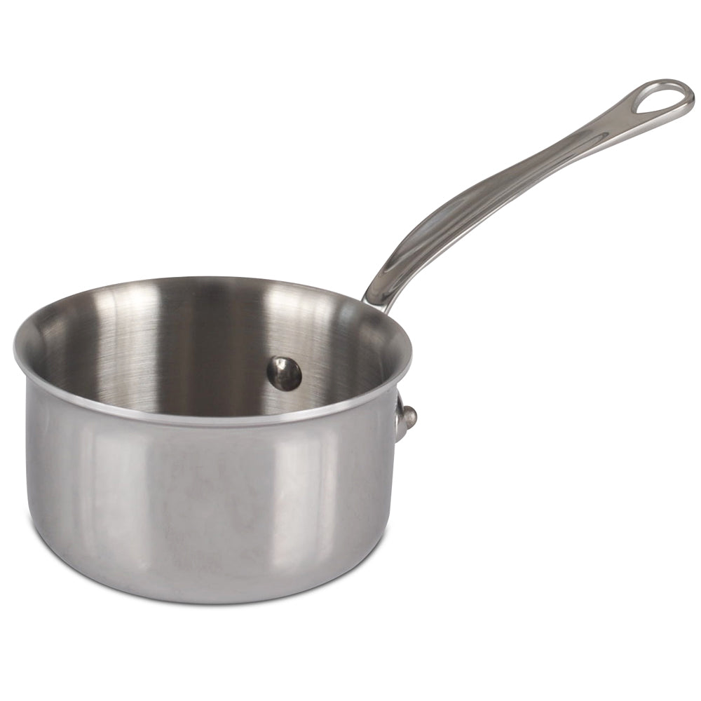 Mauviel M'COOK 5-Ply Stainless Steel Saucepan - Professional Cookware for Home Chefs & Gourmet Cooking, Perfect for Sauces, Soups & Stews