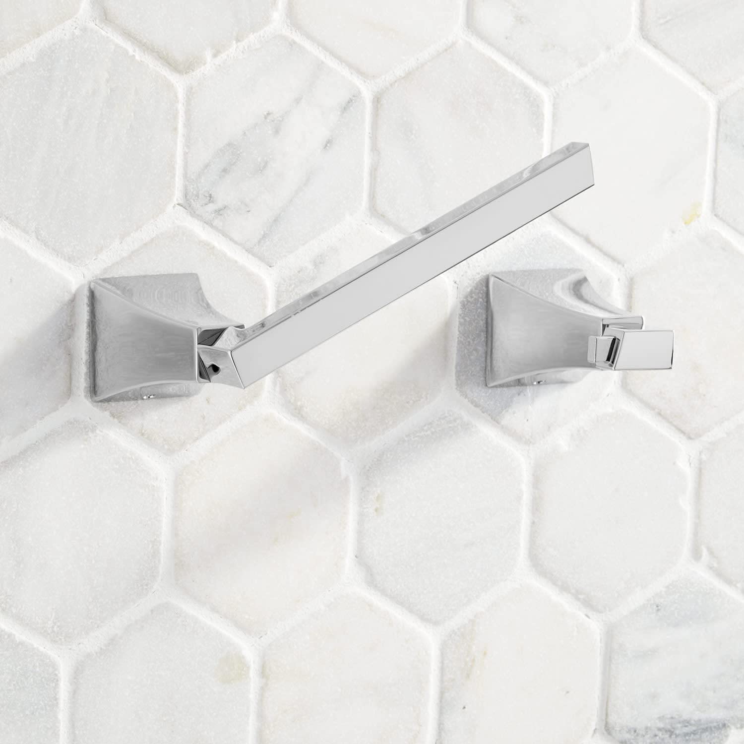 Signature Hardware 446953 Vilamonte Brushed Nickel Wall Mounted Pivoting Toilet Paper Holder - Space Saving Bathroom Organizer for Modern Homes