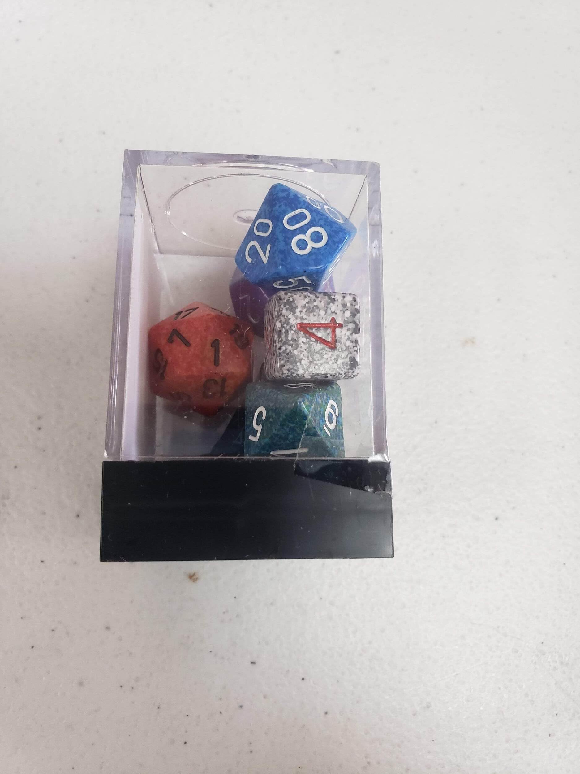 Twilight Elemental Dice Set - 10pc Polyhedral Dice for RPG Games