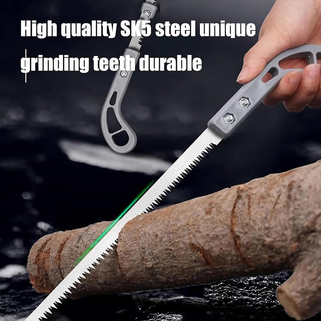 Flexaza 9 Inch Outdoor Portable Hand Saw - Sharp & Durable Camping, Gardening, Pruning Saw for Wood Cutting | Perfect for Backpacking, Bushcraft & Yard Work (A&B)