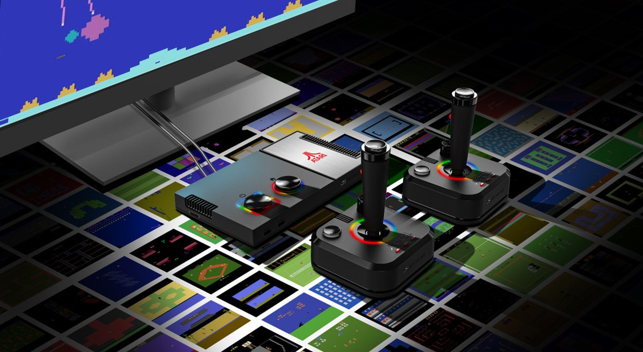 My Arcade Atari GameStation Pro Retro Video Game Console with 200+ Classic Games & Wireless Joysticks - Perfect for Home Entertainment, Family Game Nights, and Nostalgic Gaming Experience