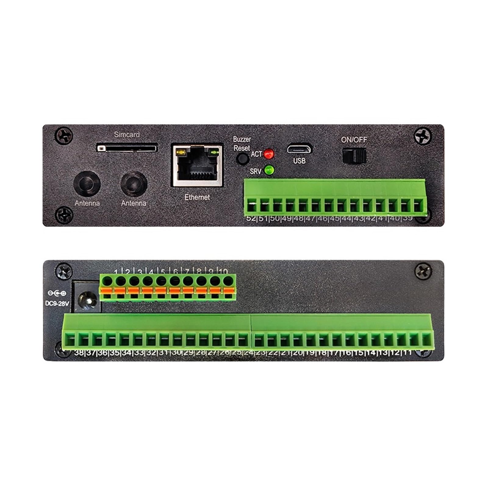 CWT7100 Series Ethernet Converter Server - RS485 RS232 Modbus RTU TCP IO Module (Color: CWT7100-CD04(R)) for Industrial Automation & Network Communication