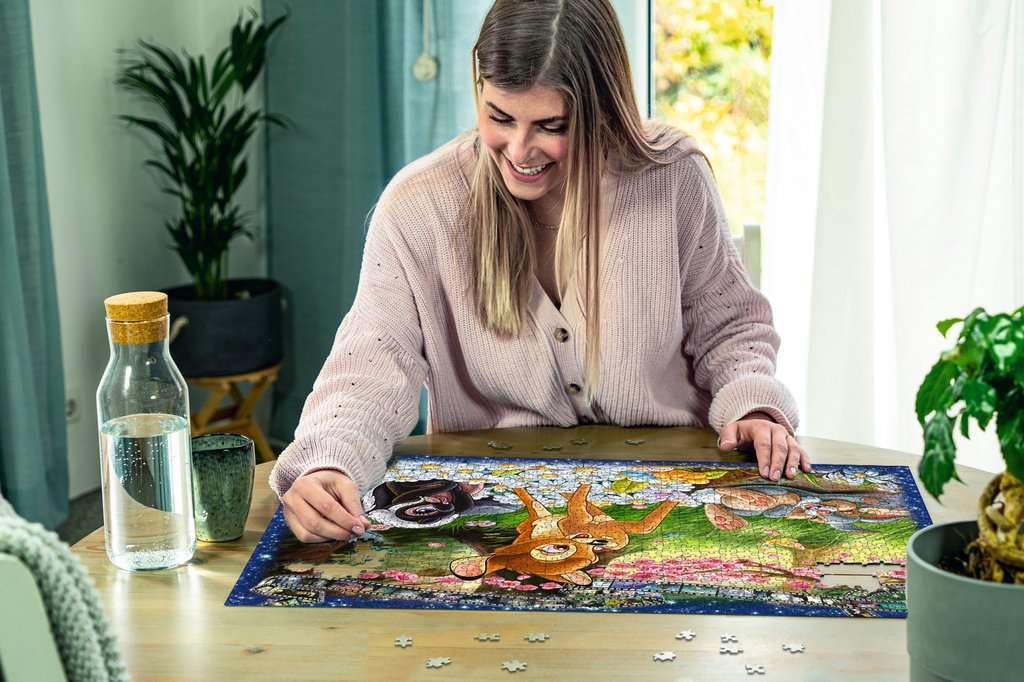 Ravensburger 1000-Piece Bambi Disney Puzzle for Adults - Premium Jigsaw Puzzle with Glue for Framing, 70x50cm - Perfect for Family Game Nights, Home Decor & Disney Collectors