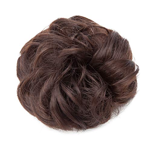 Messy Bun Hair Extension for Curly Hair - Clip-in Updo Hairpiece for Women | Perfect for Weddings, Parties & Everyday Styling