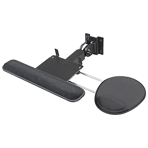 Ergonomic Folding Keyboard & Mouse Tray for Orbit Workstation - Adjustable Computer Accessory for Office & Home Workspace - Perfect for Compact Desks, Standing Workstations & Small Spaces