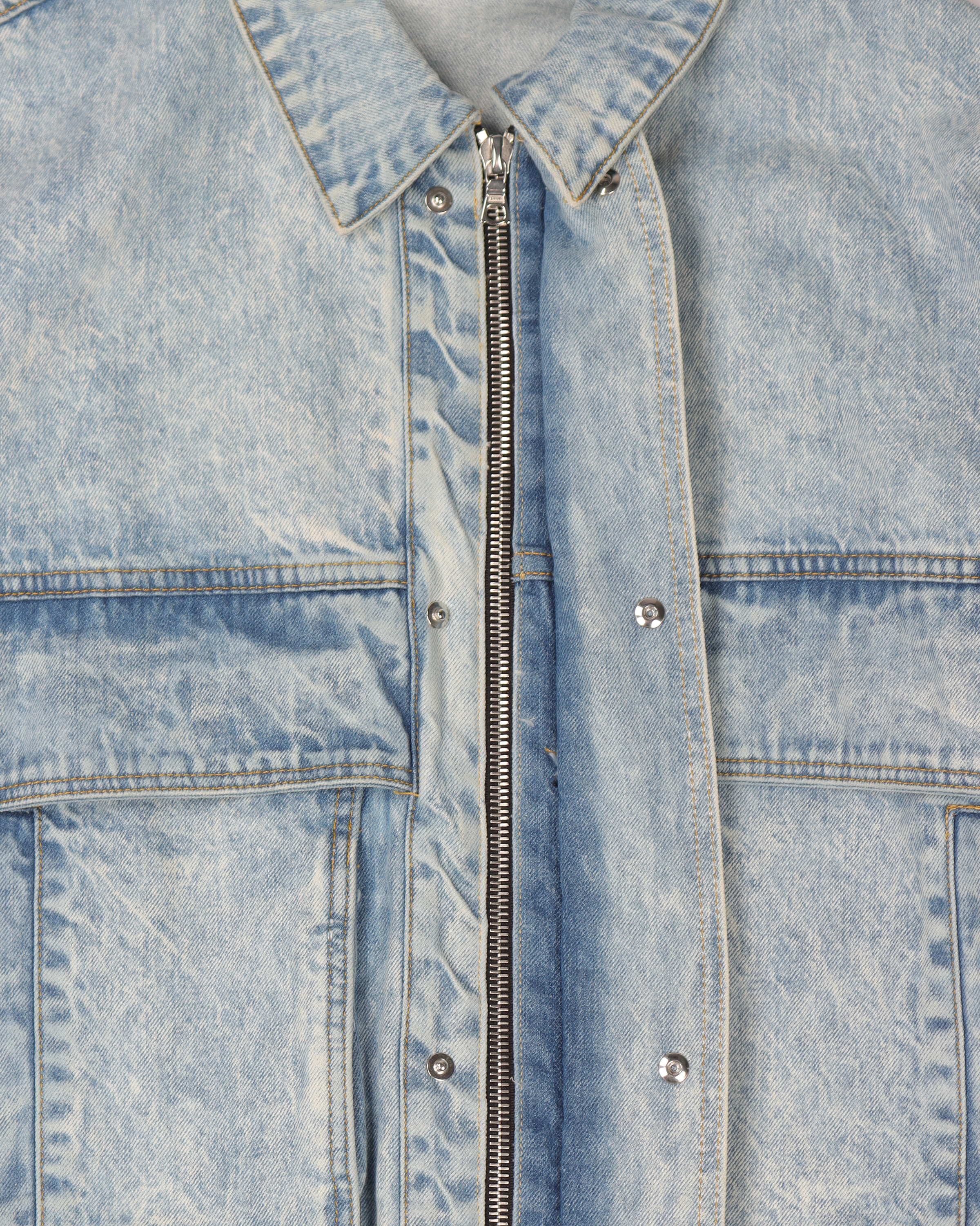 Vintage Acid Washed 80s Denim Trucker Jacket for Men & Women - Retro Distressed Denim Jacket for Casual Outfits, Streetwear & Music Festivals