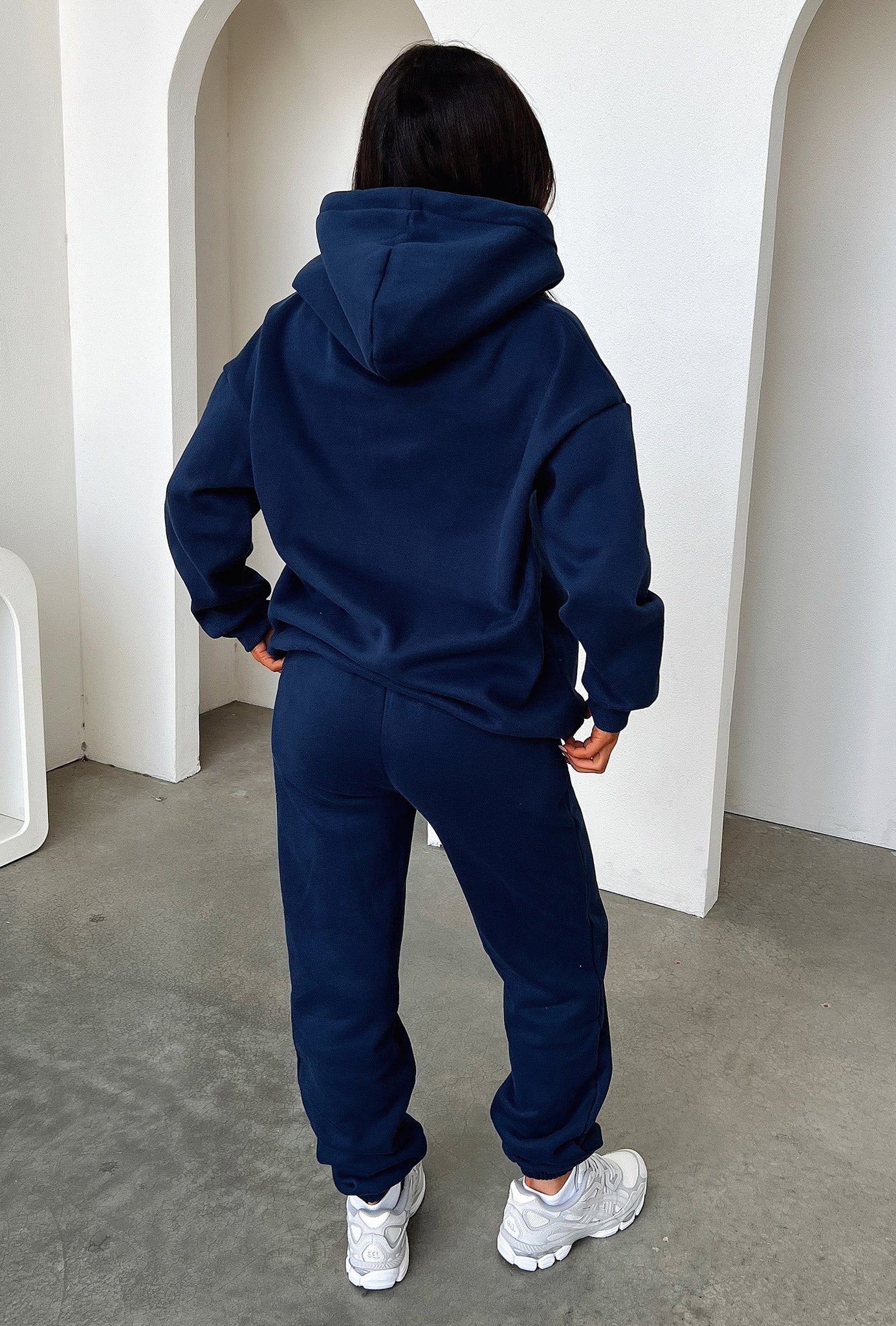 Kaztek Men's Comfortable Sweatpants - Soft Fleece Joggers for Lounge & Workout - Navy Blue Casual Pants for Relaxing at Home or Gym
