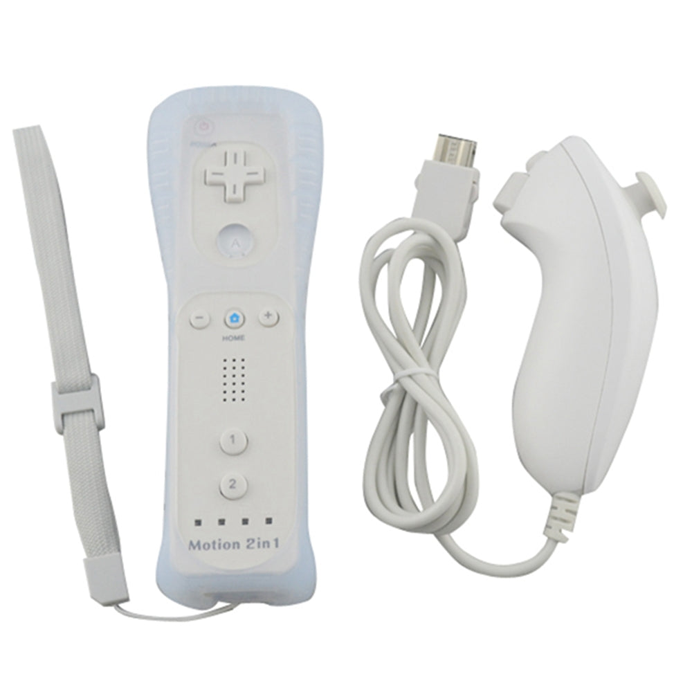 Original Wii Motion Plus Controller with Nunchuk - Compatible with Wii & Wii U - Perfect for Gaming, Fitness & Family Fun