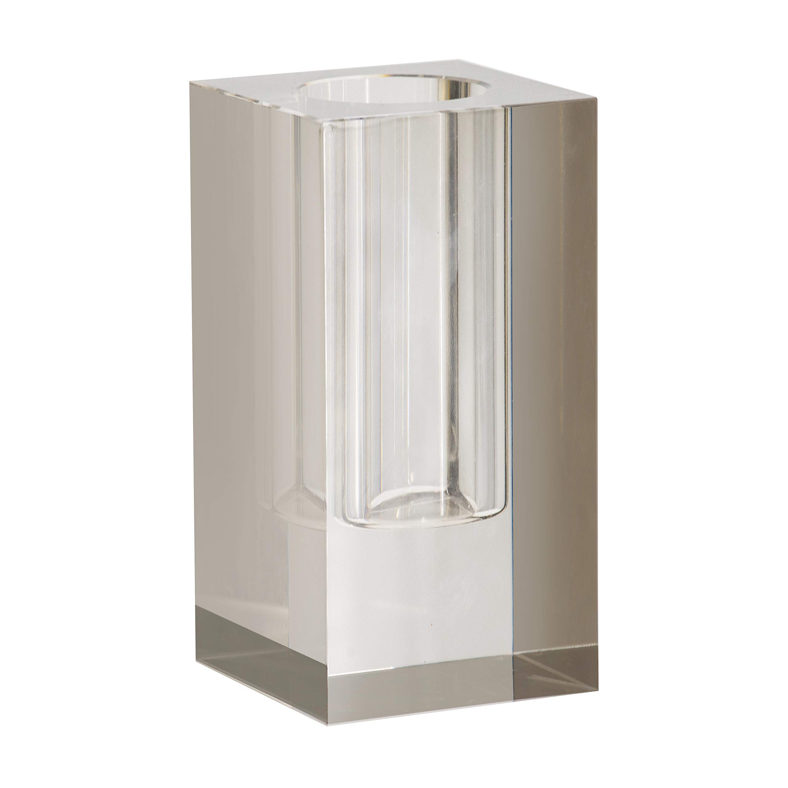77387-GRAY Tall Gray Translucent Vase - Modern Home Decor for Flowers, Centerpiece, Wedding & Office Decoration