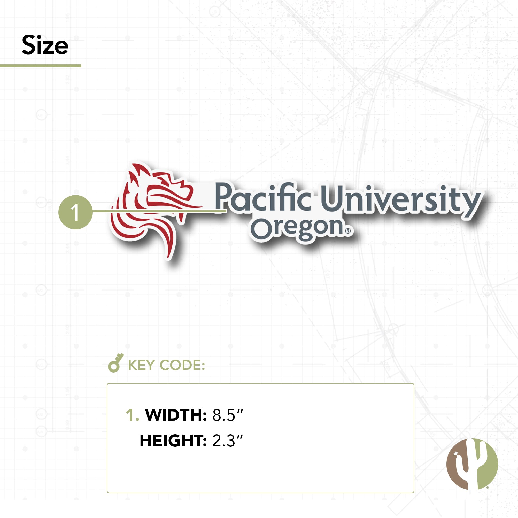 Pacific University NCAA Vinyl Decal Sticker Pack of 3 - Waterproof Laptop, Water Bottle, Car & Scrapbook Decals for College Sports Fans | Perfect for School Spirit, Game Day & DIY Crafts