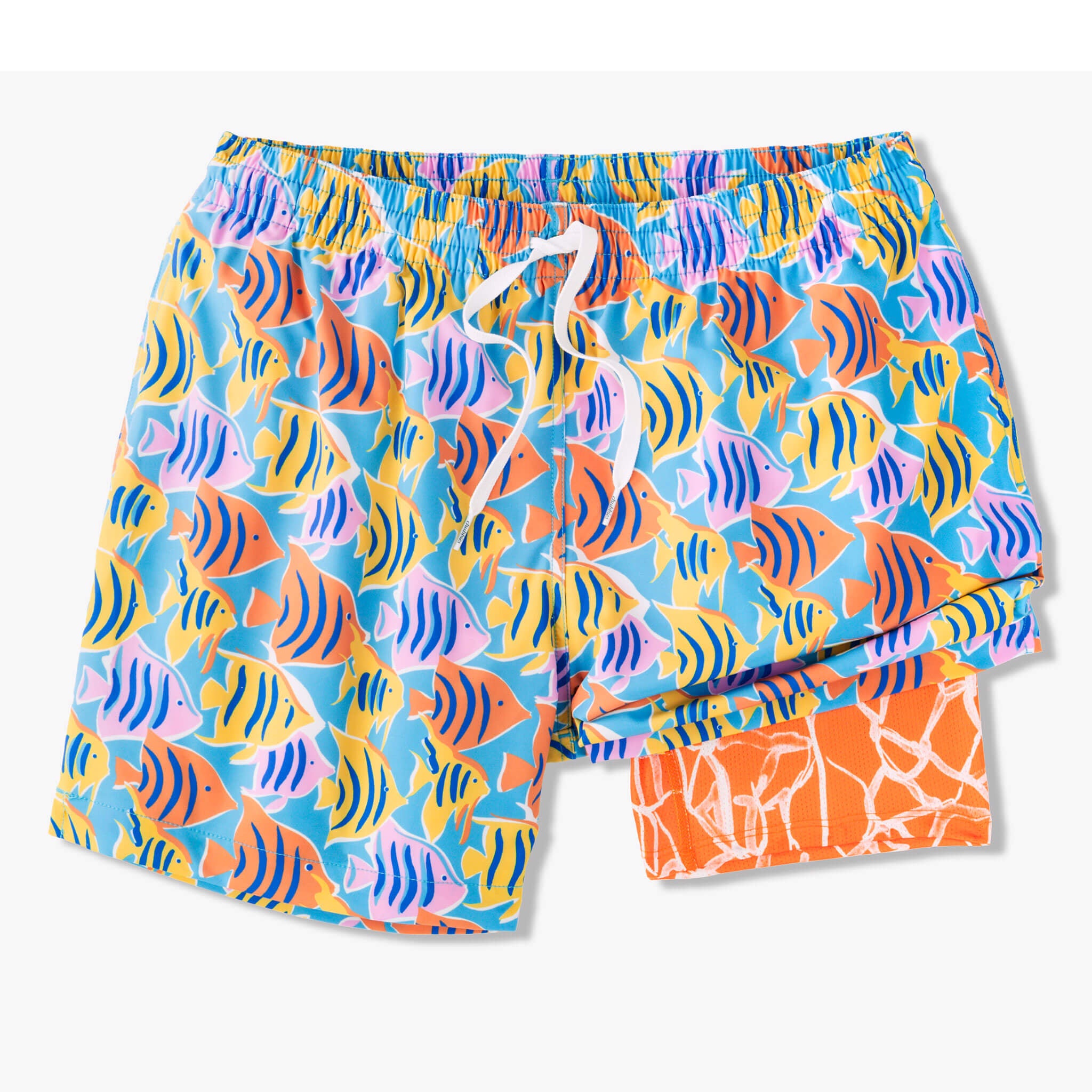 Chubbies 5.5 Inch The Fish Tanks Swim Trunks - Bright Blue Quick-Dry Swim Shorts for Men | Perfect for Beach, Pool, and Summer Water Activities