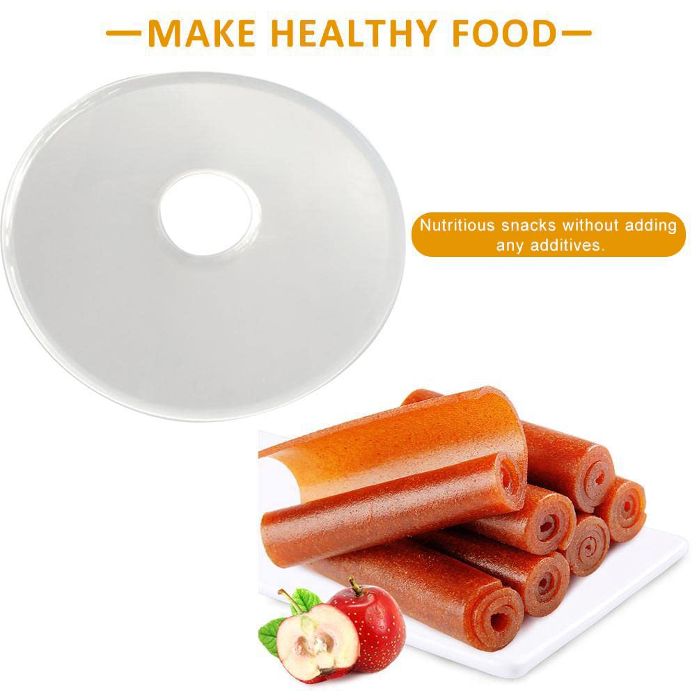 Non-Stick Round Silicone Dehydrator Sheets for Fruit Leather & Roll-Ups - Perfect for Food Dehydrators, Healthy Snacks, and DIY Fruit Roll-Ups at Home